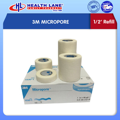 3M MICROPORE 1/2'' (REFILL)